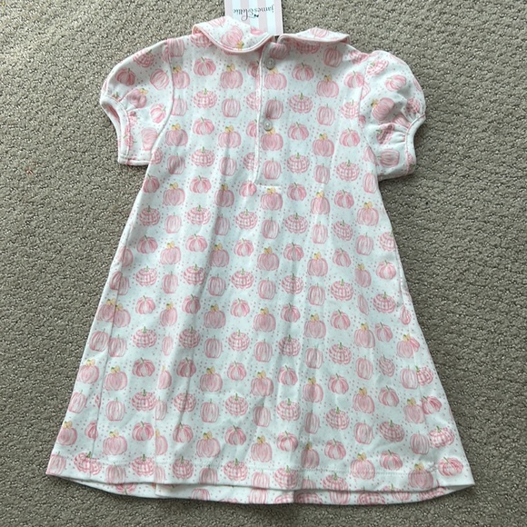 NWT James & Lottie penny pleat pumpkin dress, 24M - Picture 2 of 2